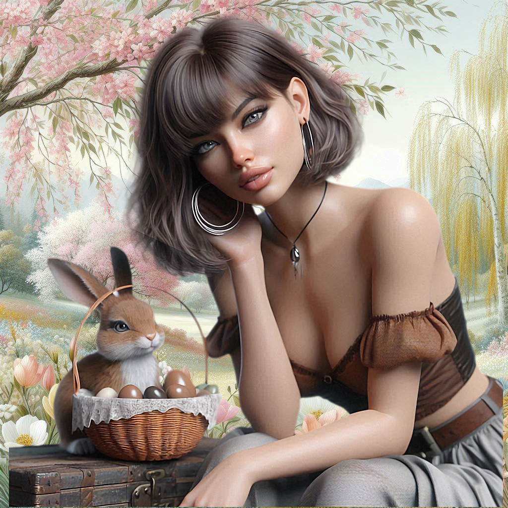 EASTER ROMANTIC WOMAN 02